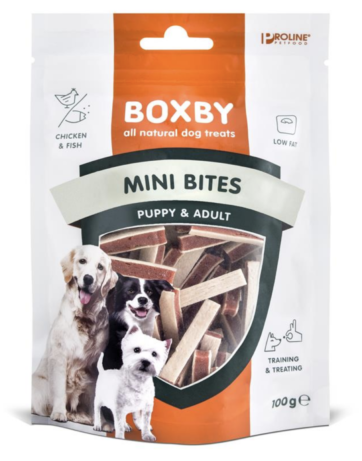 Boxby Mini Puppy snack bites 100 gram